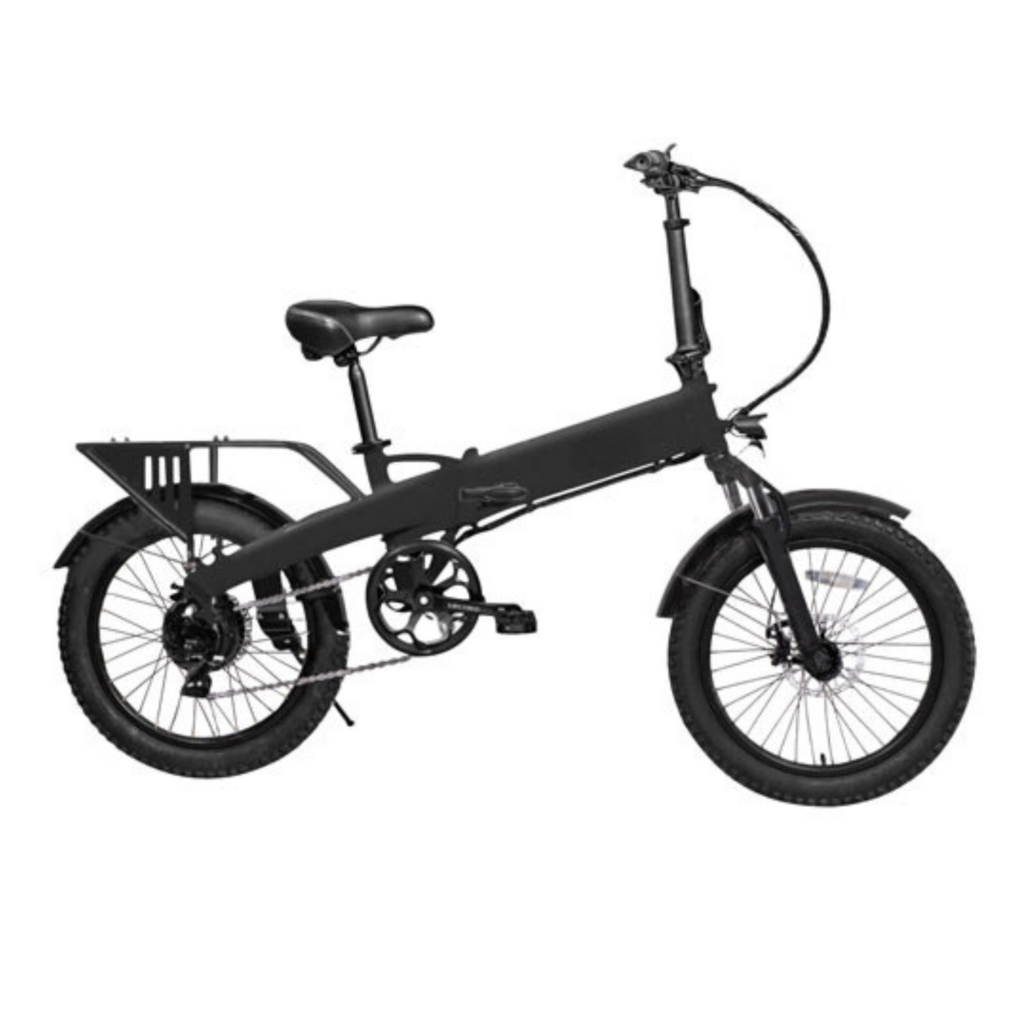 E-Folding Cargo E-bike / 20 mph Max Speed / 25 mi. Range / 20"X 3" Tires, Recommended Rider Height 5'5"- 6'. Rider Weight Up to 265 lbs.